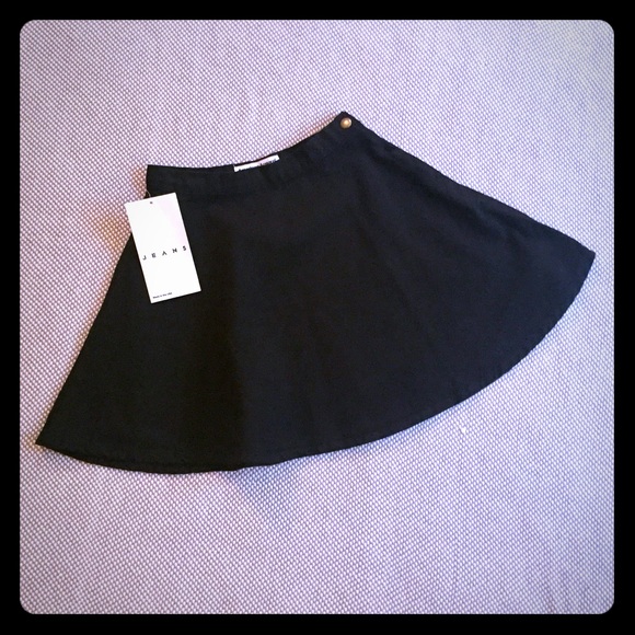 American Apparel Dresses & Skirts - NWT American Apparel black denim circle skirt