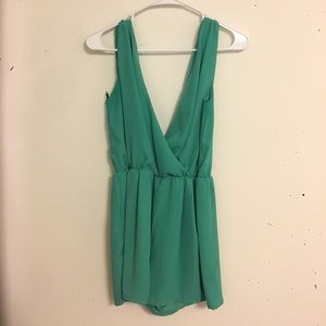 Teal ChiffonRomper