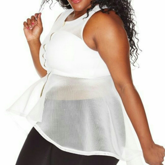Plus Size  Peplum Top - Picture 3 of 4