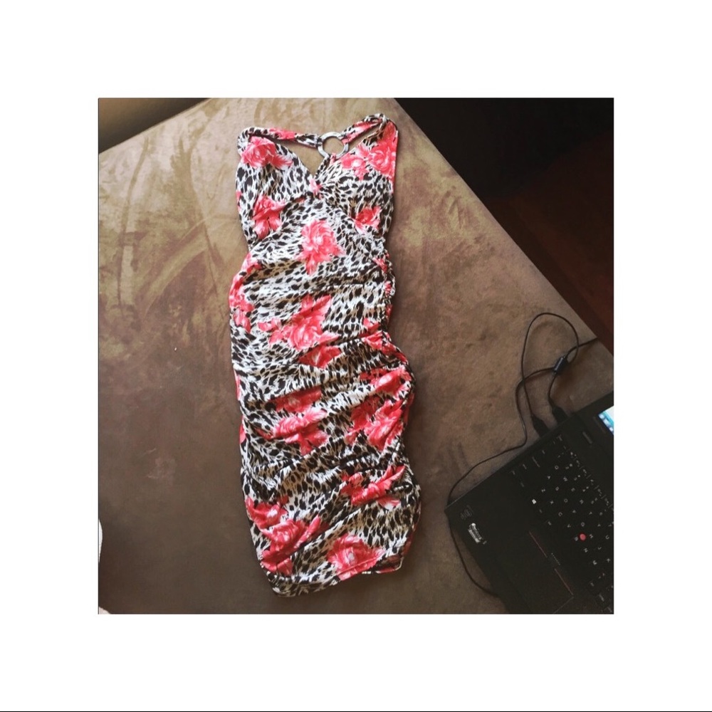 Rose cheetah print dress 🌹