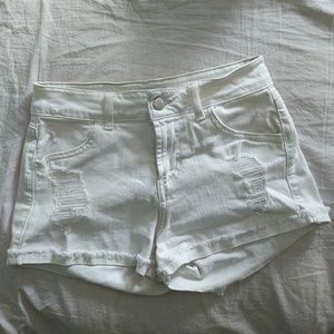 Guess denim white shorts