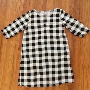 American Apparel black and white tunic dress