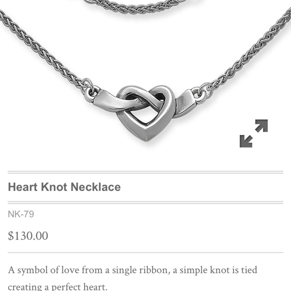 James avery heart knot necklace - Picture 2 of 4