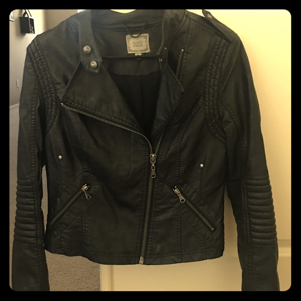 Black swan moto jacket
