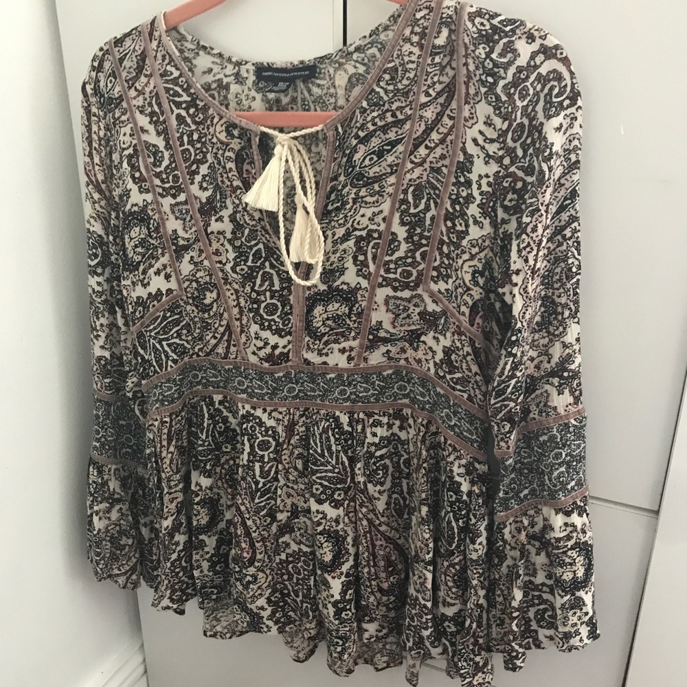 belle sleeve boho top