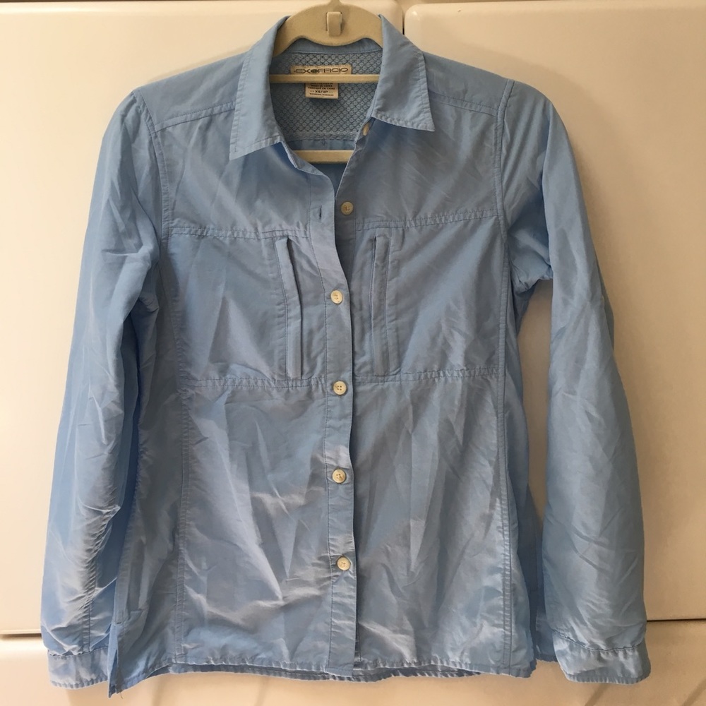 Exofficio Outdoors Blue Button-Down