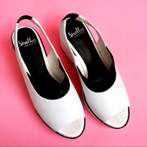 Shellys London Shoes - Shellys London White Mod Heel Shellys London Shoes - Shellys London White Mod Heel
