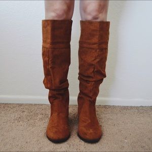 F21 brown boots