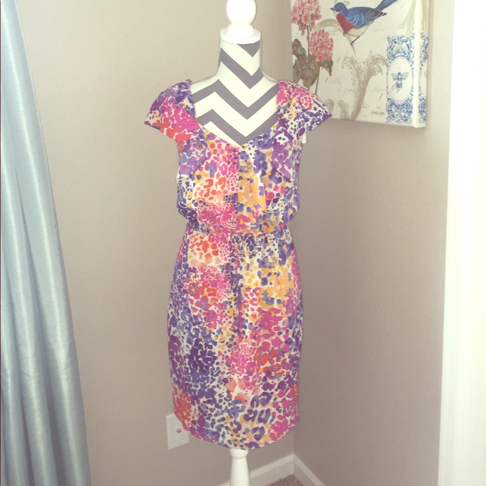 Calvin Klein Multicolored Animal Print Dress