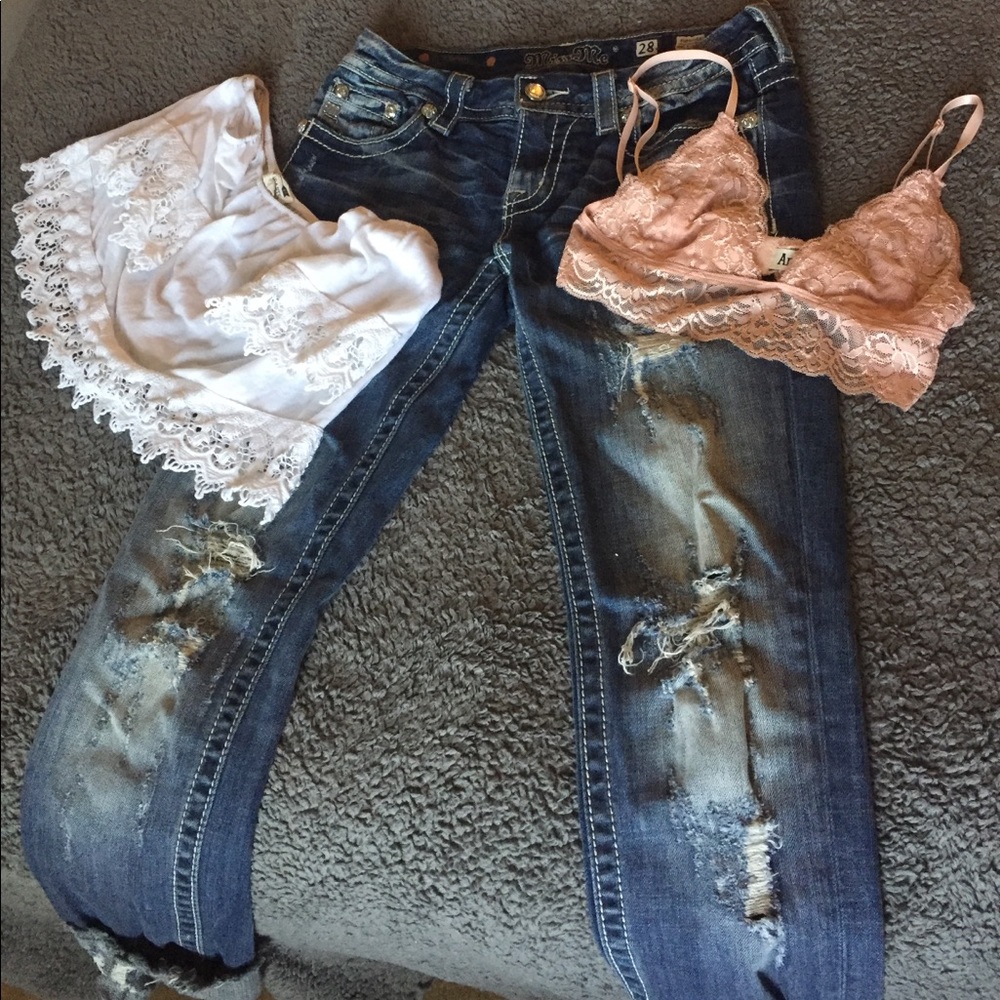 Miss Me cropped jeans