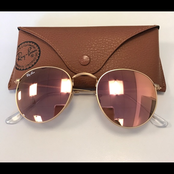 ray ban 3447 round metal rose ray ban 3447 round metal rose
