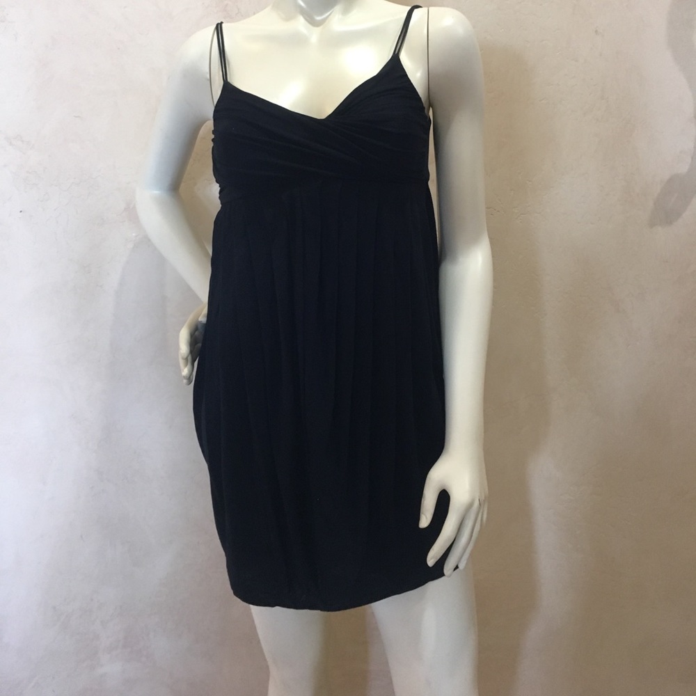 Black spaghetti strap dress