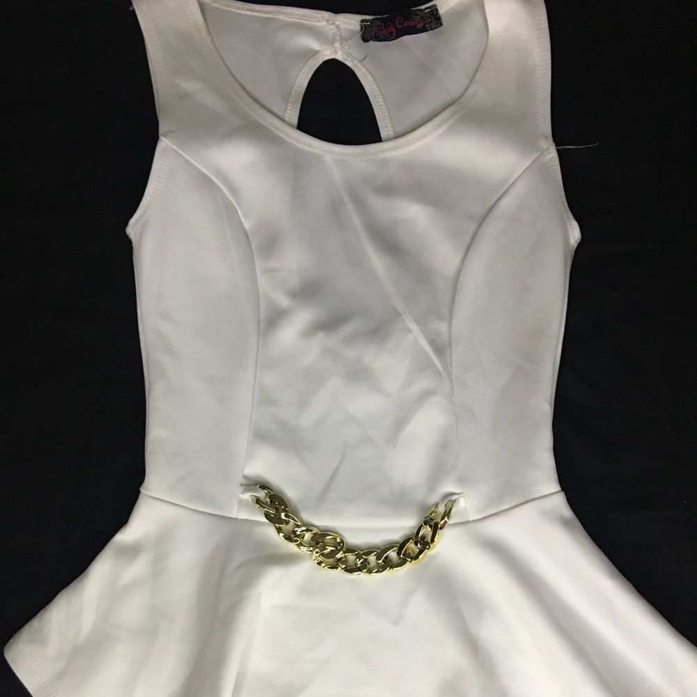 💥White and gold dress top💥