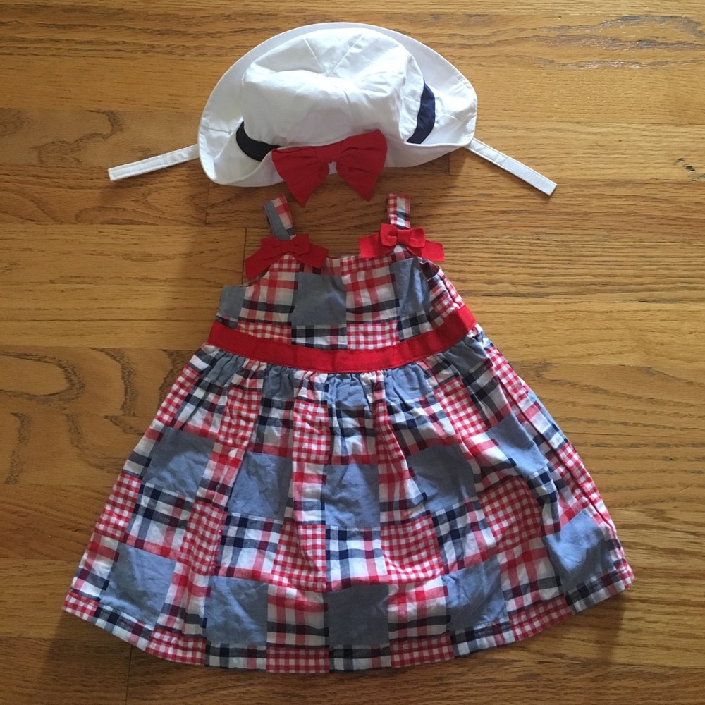 Gymboree dress with matching hat
