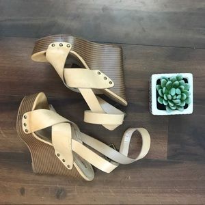 Tan wedges