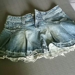 Jean short skirt