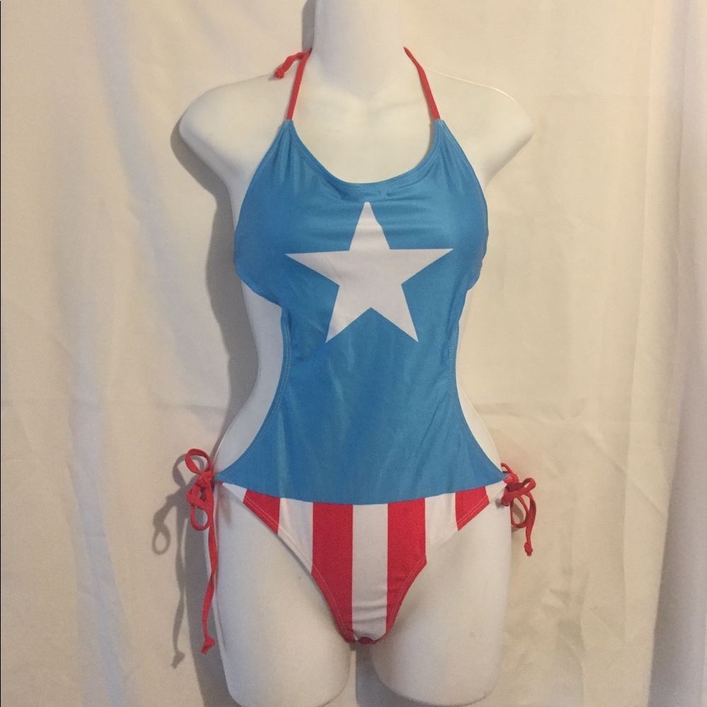 Sexy Captain American swim suits!