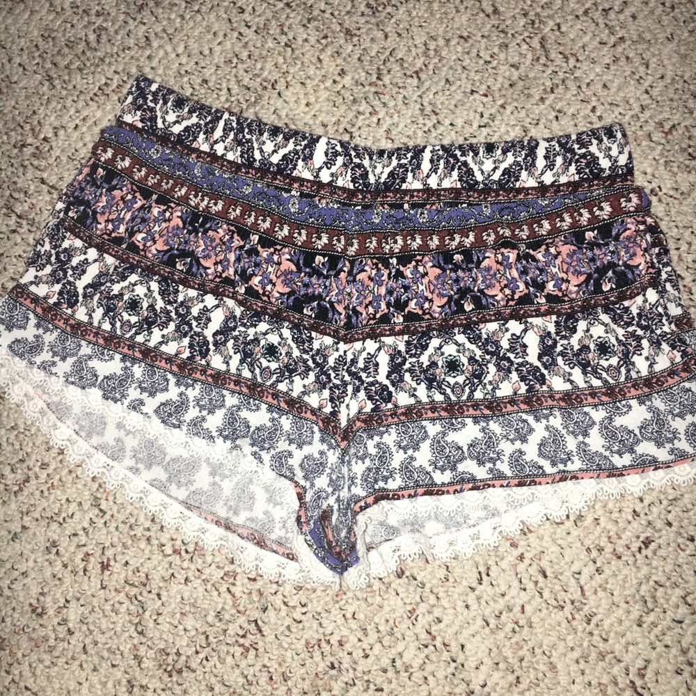 Floral printed shorts