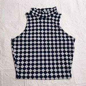 Checkers Crop 🖤