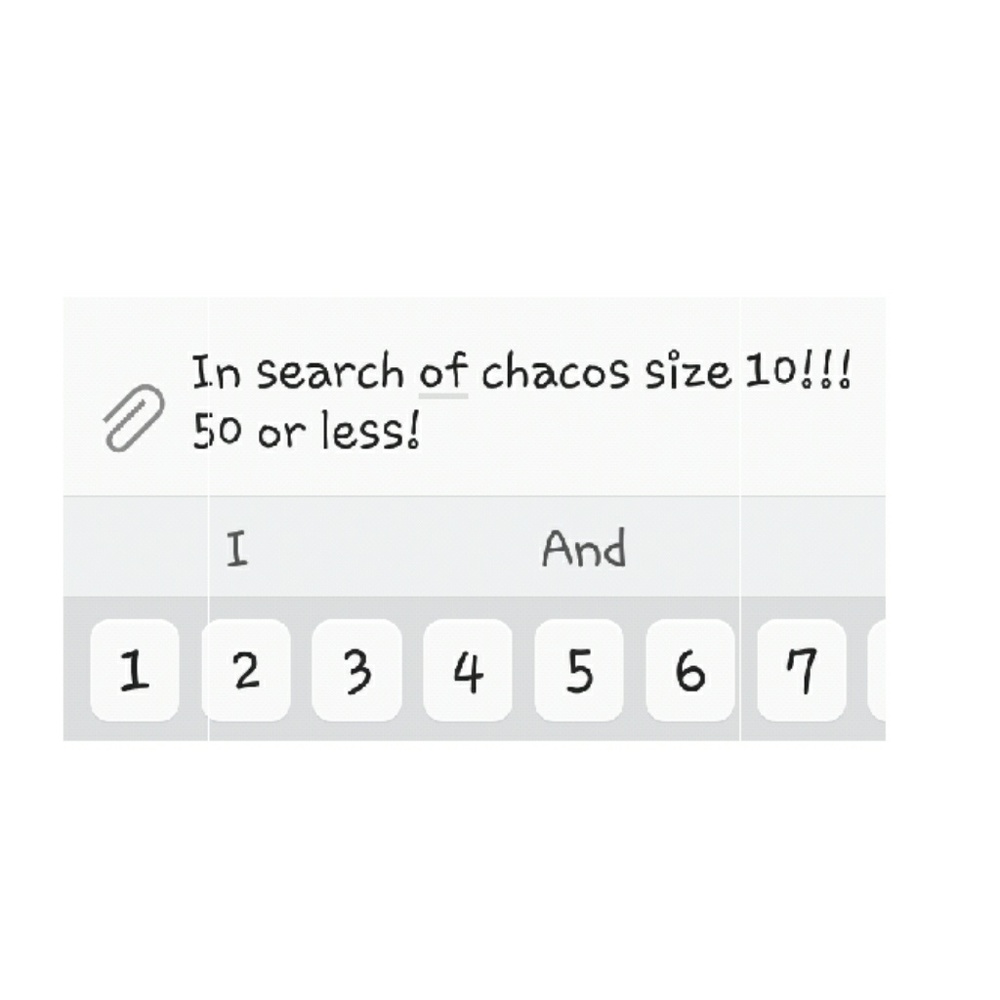 In search if chacos size 10