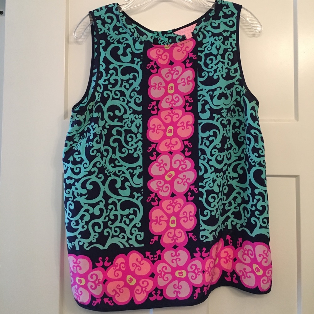 LILLY PULITZER SILK TOP