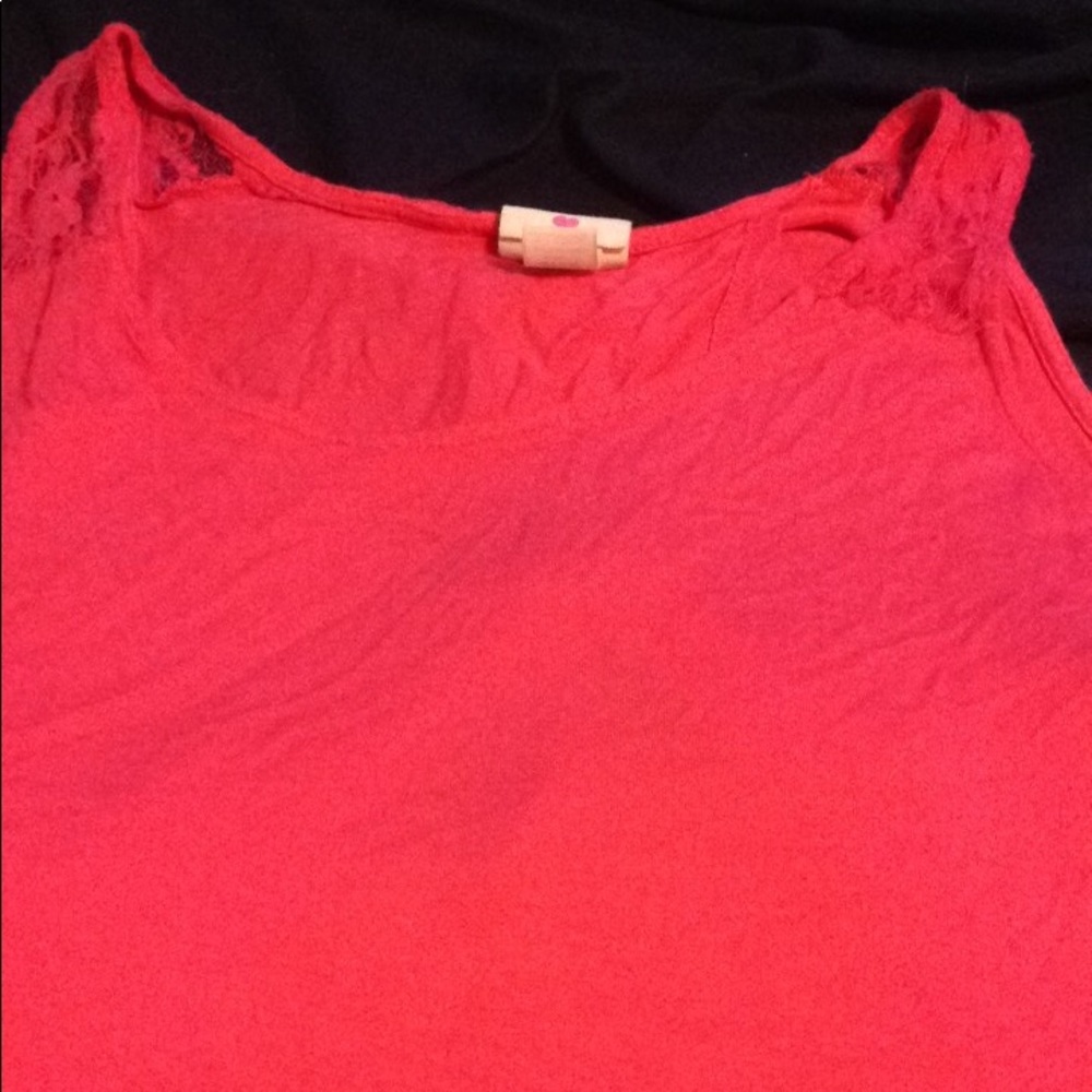 Long pink tank top