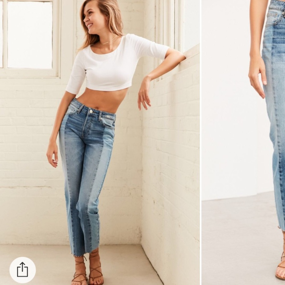BNWT BDG two toned jean