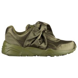 Puma x Fenty Olive Bow Sneakers Rihanna