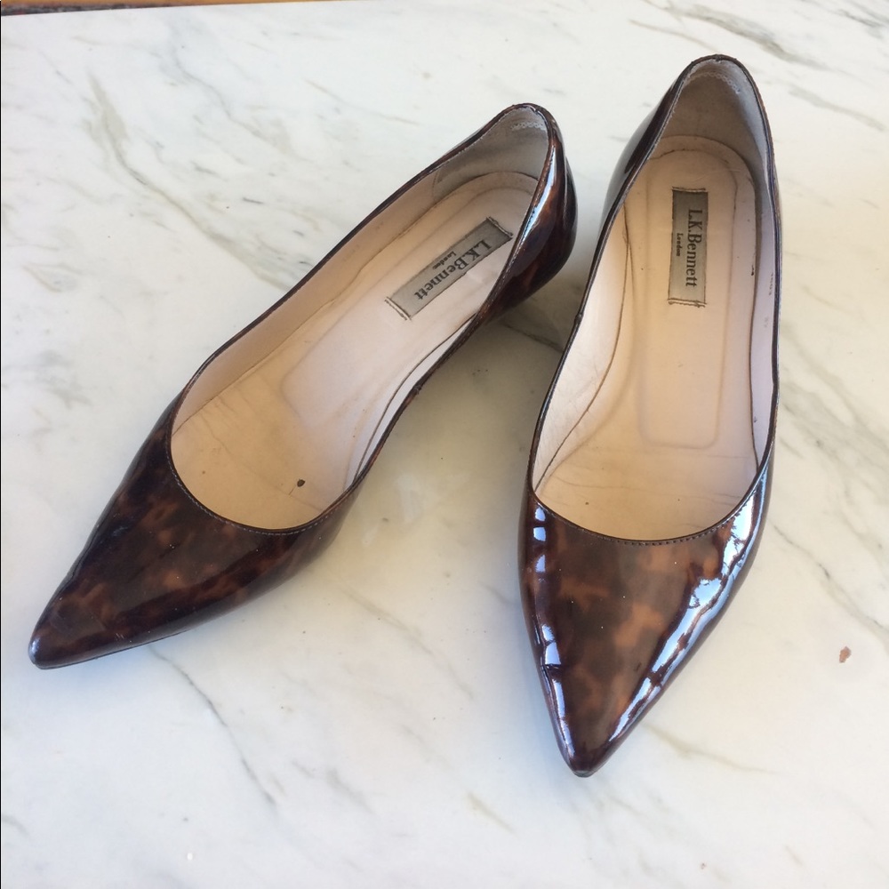 LK Bennett tortoise kitten wedges