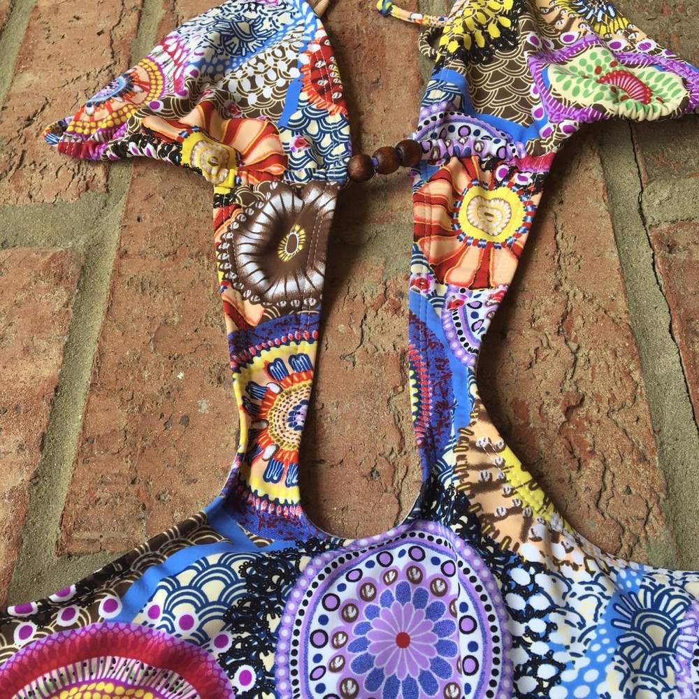 Foral Multi Colored One Piece Suit