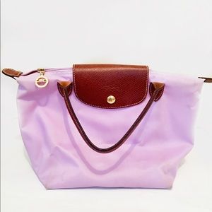 Longchamp 'mini le pliage' in lavender.