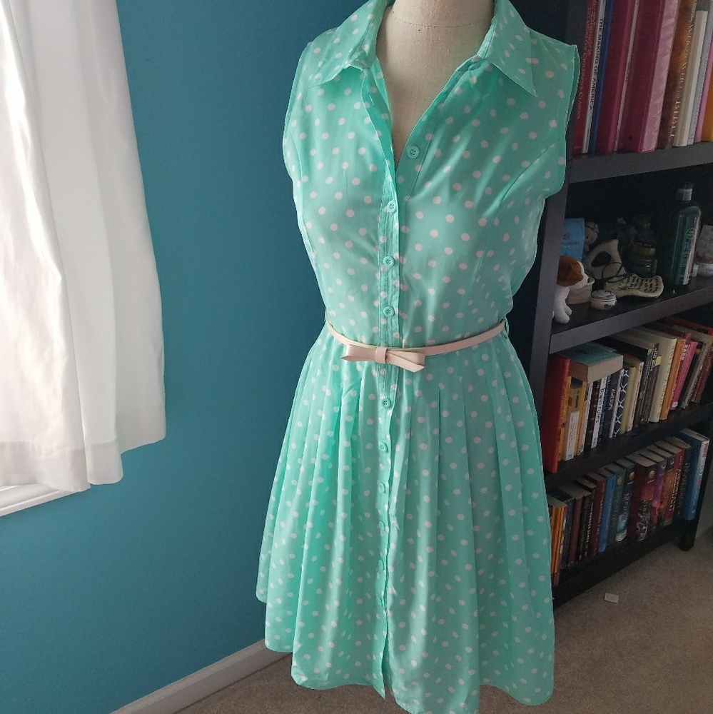 Forever 21 Collared Flare Dress