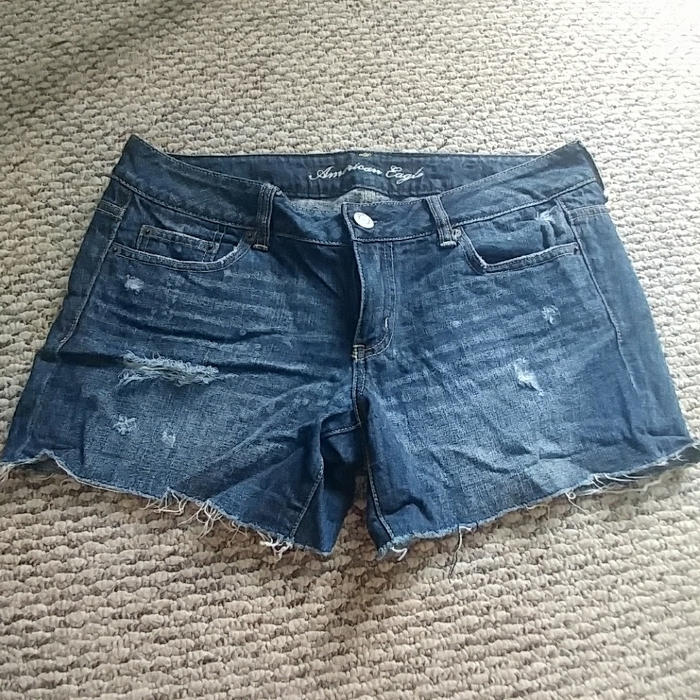 AE distressed shorts