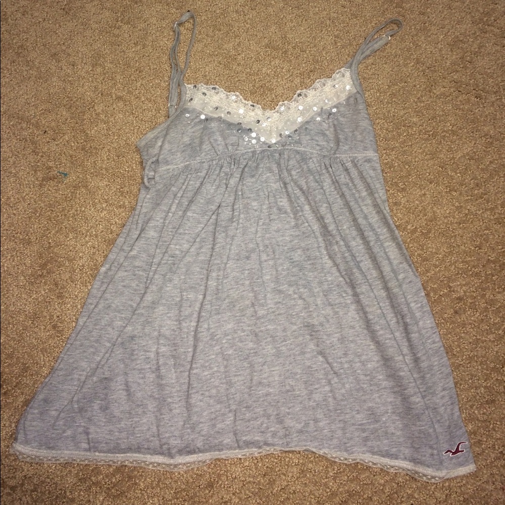 Gray Hollister Tank Top
