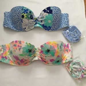 Victoria's Secret Floral bandeau lot 32a