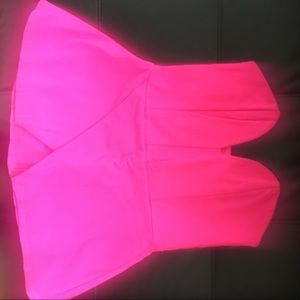 Neon Pink Sweetheart Top Akira - size small