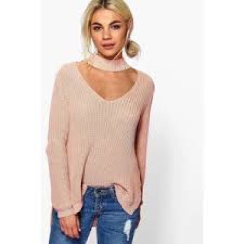 Boohoo Nude Sweater
