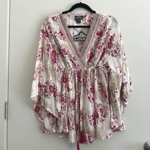 Angie flower flowy top