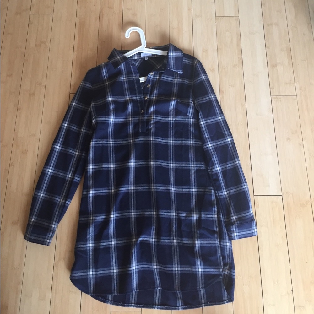 Plaid, t-shirt style dress