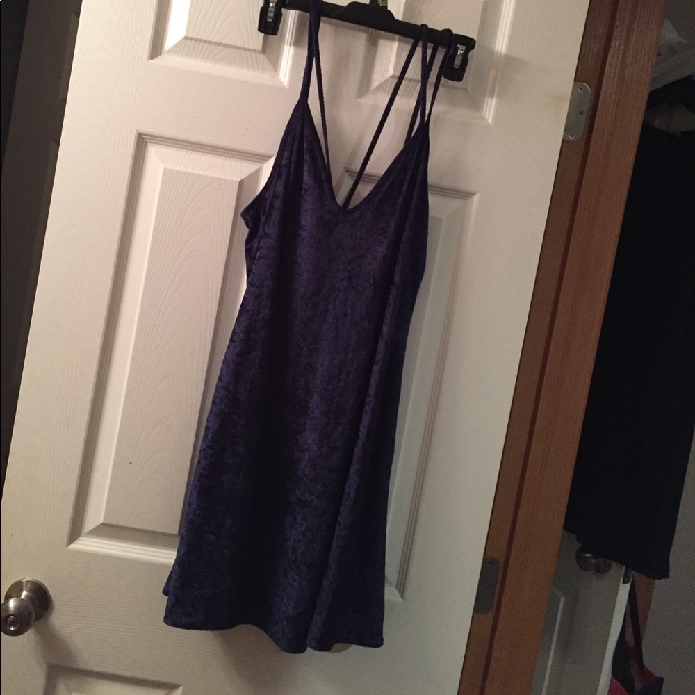Beautiful blue velvet nightgown