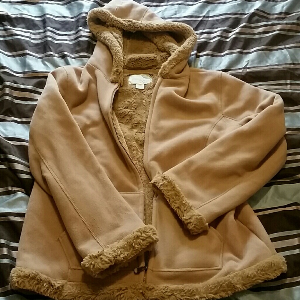 Faux fur lined jacket