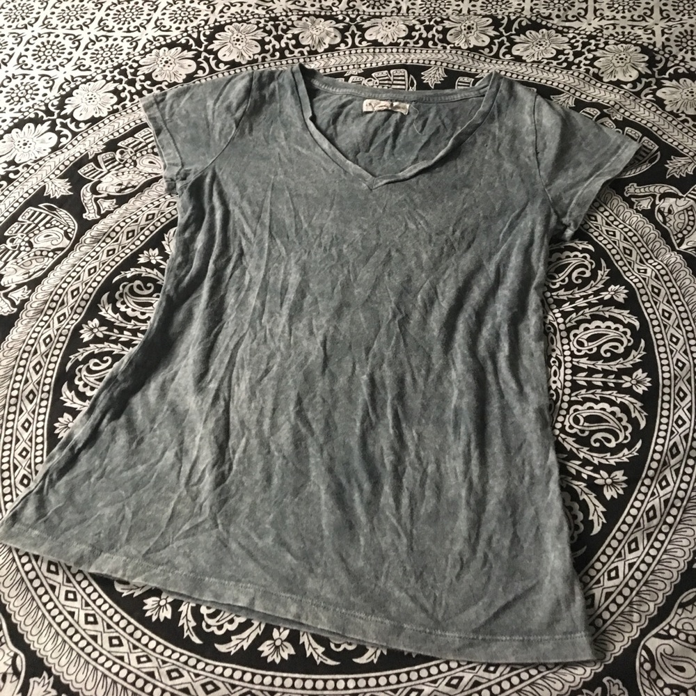 Blue Acid Wash Tee