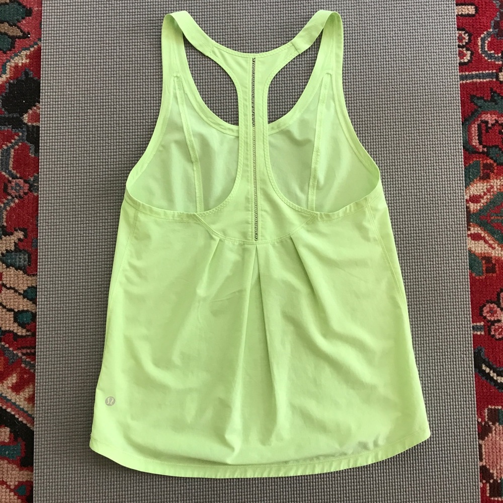 Lululemon racerback tank in light green