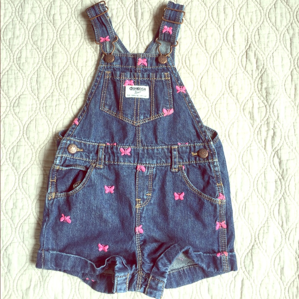 OshKosh B'gosh 24MOS Embroidered Denim Overalls