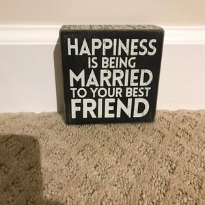 Decorative Wooden Word Block