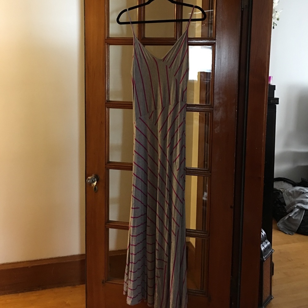 Calvin Klein Striped Maxi Dress