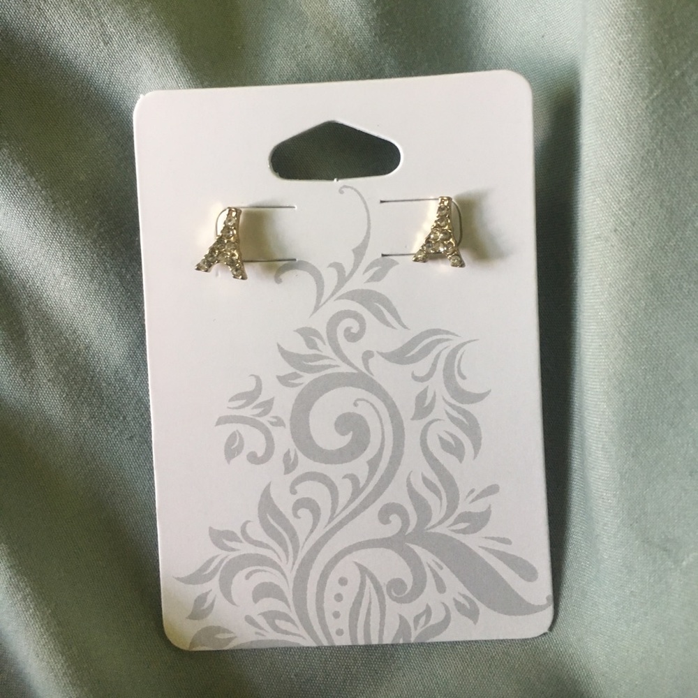 Effie Tower Post Earrings Gold