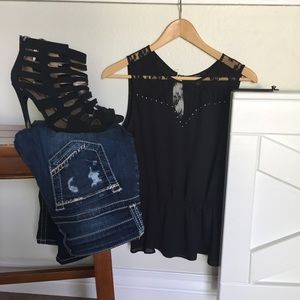 Black Lace Top