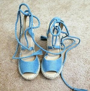 Lace Up Wedge Espadrille Sandals - Merona