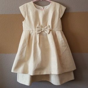 NWOT Eloise gold brocade dress